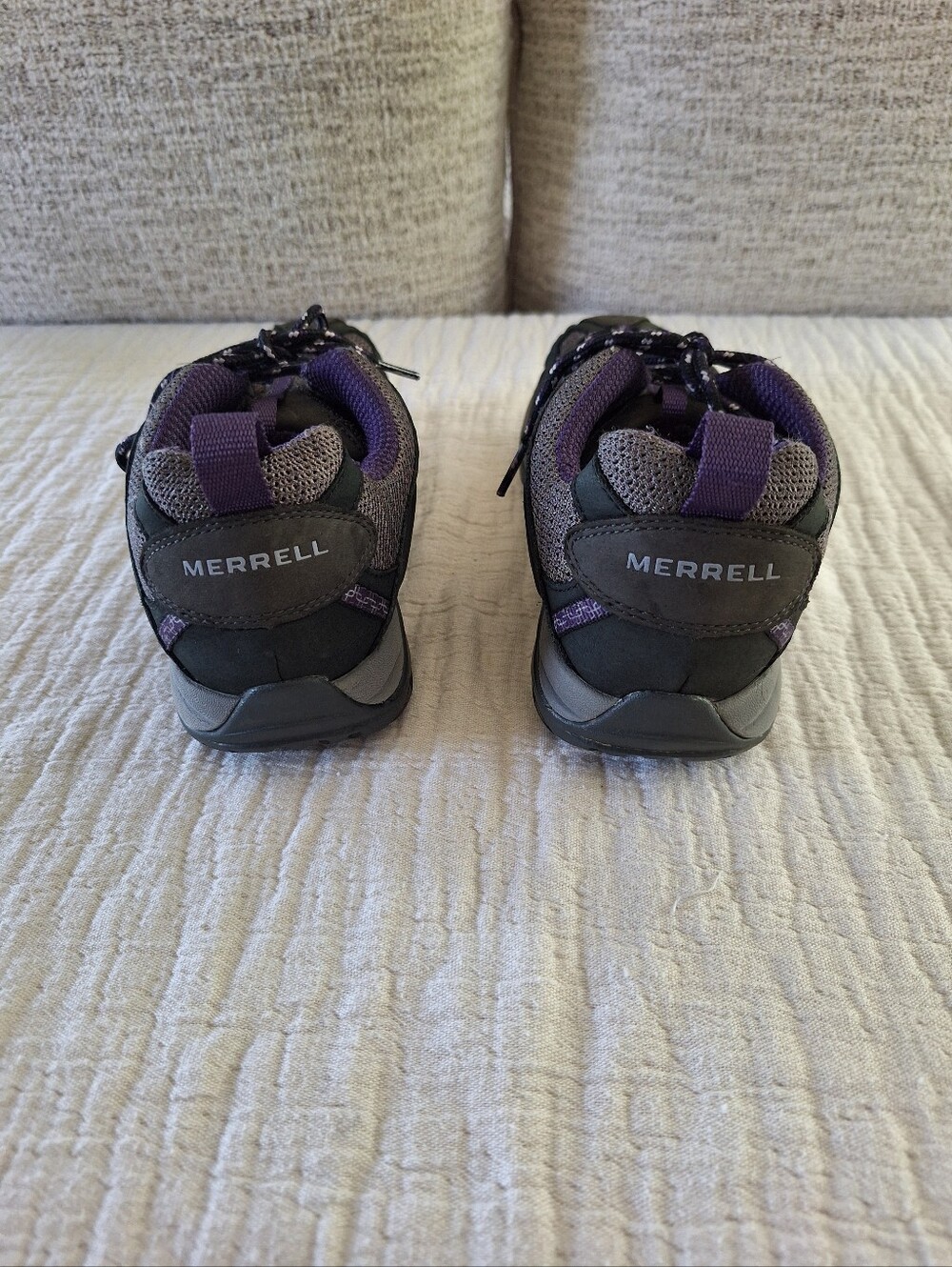 Merrell Women's Gray and Purple Trail Hikers - Picture 4 of 9